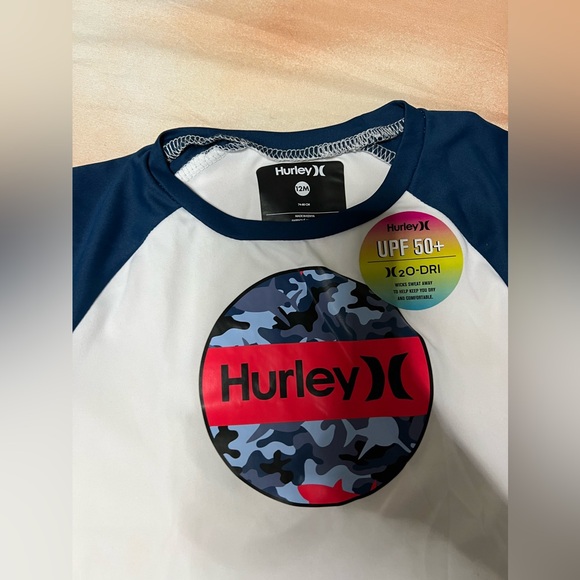 NWT HURLEY BOY’S DRI-FIT SET W/ BOARDSHORTS SZ 12 months [F-40] - Picture 6 of 9